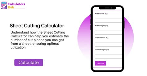 sheet cutting calculator